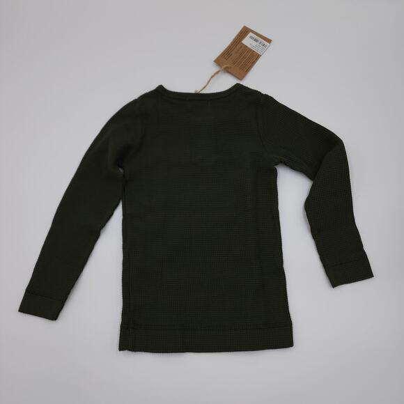 The Simple Folk The Waffle Top in Olive Size 18/24 Months - Picture 6 of 8